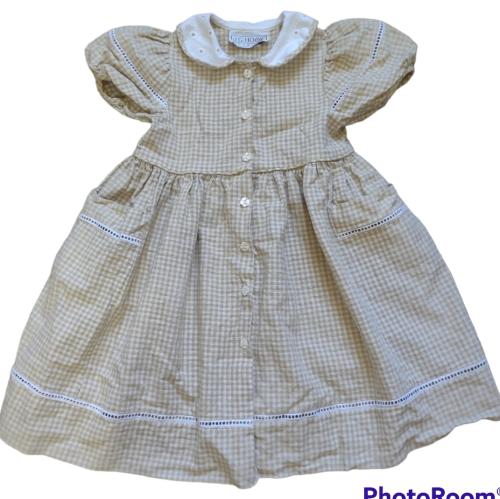 Vintage J.G. Hook Girl's sz 4 Dress Cottage core Prairie